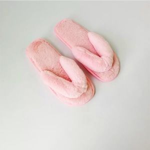 Fur Thong Slippers